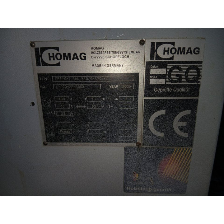 ,Homag,Optimat KAL 310/6/A20/S2