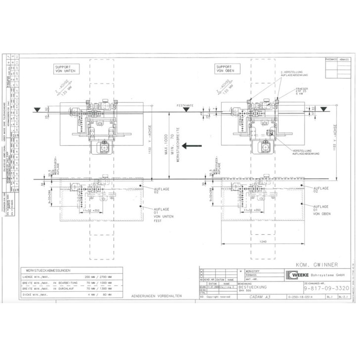 WEEKE OPTIMAT BHX 500, Bj. 2007