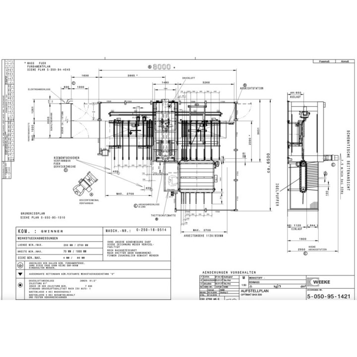 WEEKE OPTIMAT BHX 500, Bj. 2007