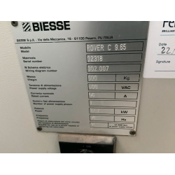 BIESSE ROVER C 9.65