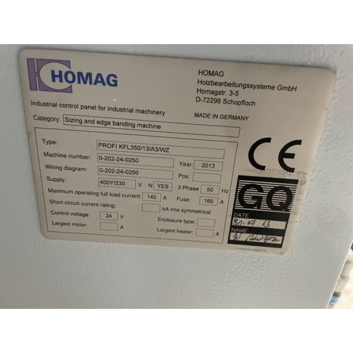 HOMAG PROFI KFL350/13/A3/WZ14